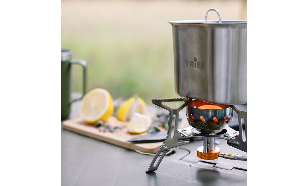 Туристична каструля Tribe Scout на 700 мл, нержавіюча сталь, зображення 16