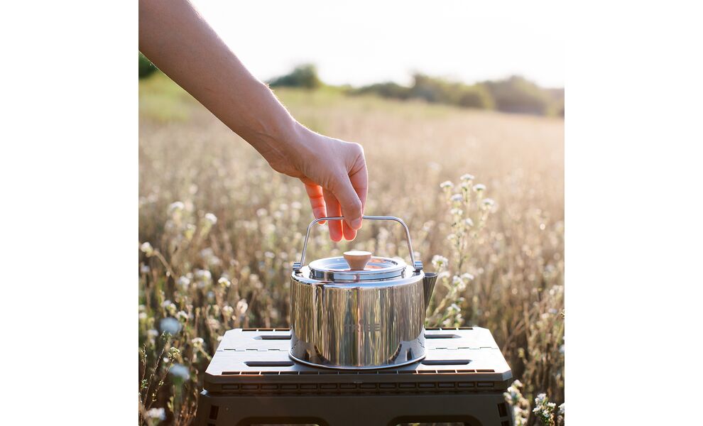 Туристичний чайник з заварником Tribe Kettle на 1,2 л, нержавіюча сталь, зображення 8