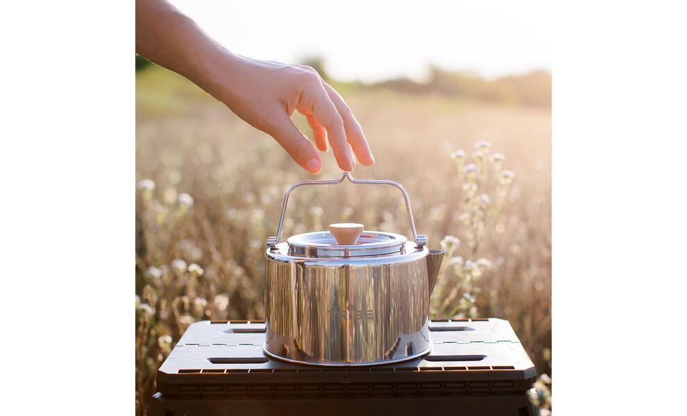 Туристичний чайник з заварником Tribe Kettle на 1,2 л, нержавіюча сталь, зображення 9