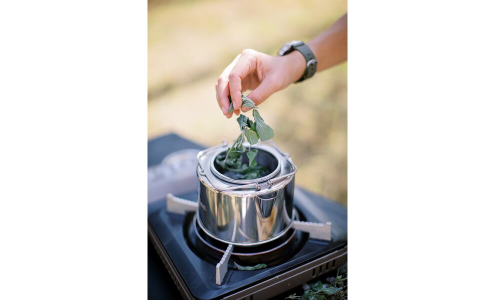 Туристичний чайник з заварником Tribe Kettle на 1,2 л, нержавіюча сталь, зображення 15