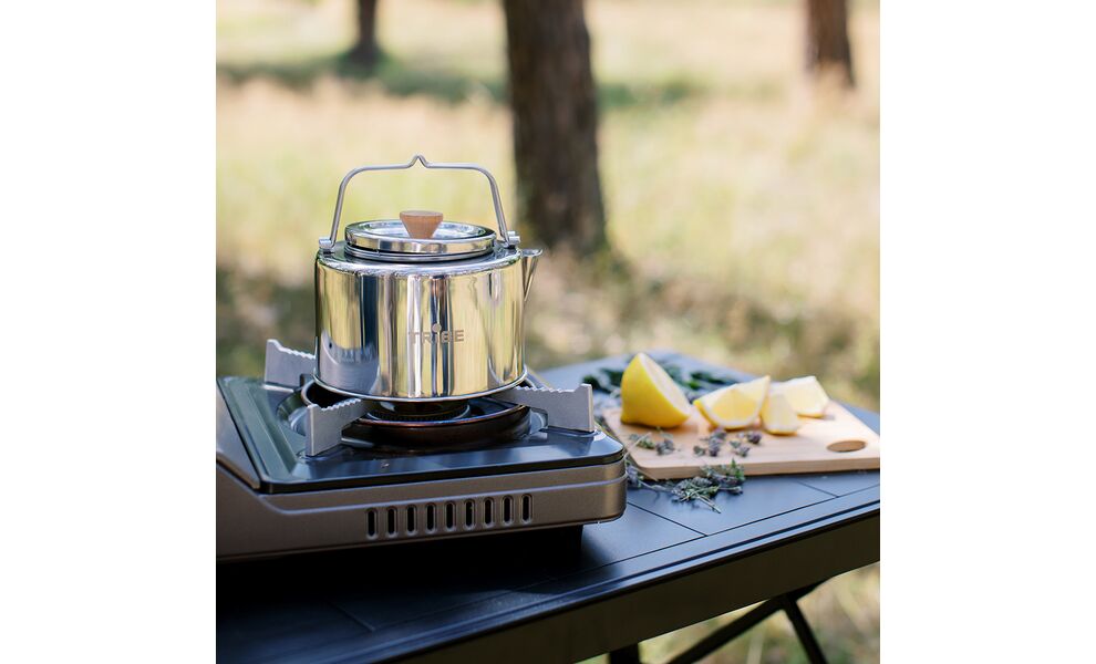Туристичний чайник з заварником Tribe Kettle на 1,2 л, нержавіюча сталь, зображення 18