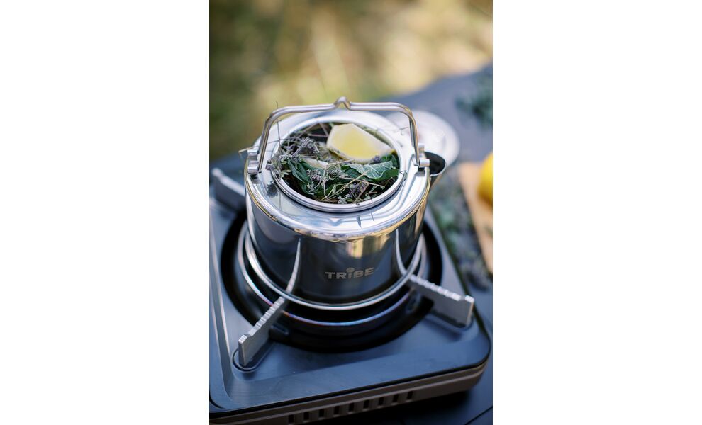 Туристичний чайник з заварником Tribe Kettle на 1,2 л, нержавіюча сталь, зображення 19