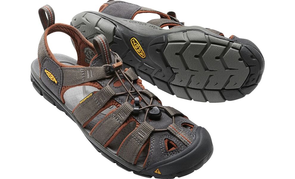 Трекінгові сандалі чоловічі Keen Clearwater CNX (Raven/Tortoise Shell), Колір виробника: Raven/Tortoise Shell, Розмір виробника: US 8 (EU 40,5), зображення 9