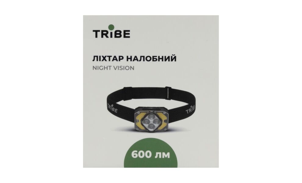 Налобний ліхтар акумуляторний з сенсорним керуванням Tribe Night Vision з червоним світлом, USB Type-C, зображення 9
