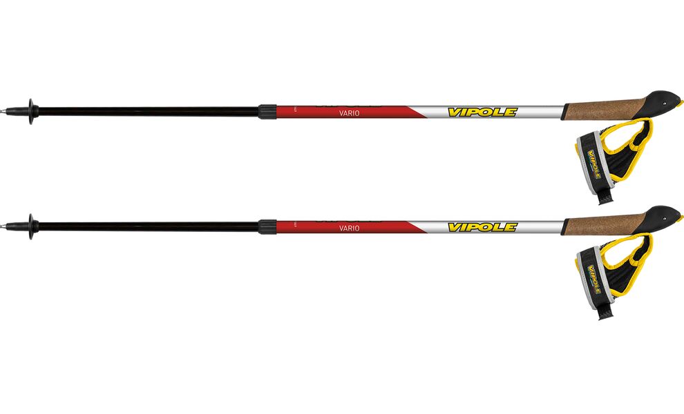 Палиці для скандинавської ходьби Vipole Vario DLX (Red), 90-130 см, Тип розміру: 90-130, Колір виробника: Red, зображення 2