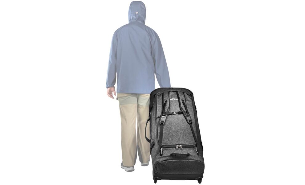 Складна сумка-рюкзак на колесах Tatonka Duffle Roller 140 (Black), 140 л, Об'єм: 140, Колір виробника: Black, зображення 11