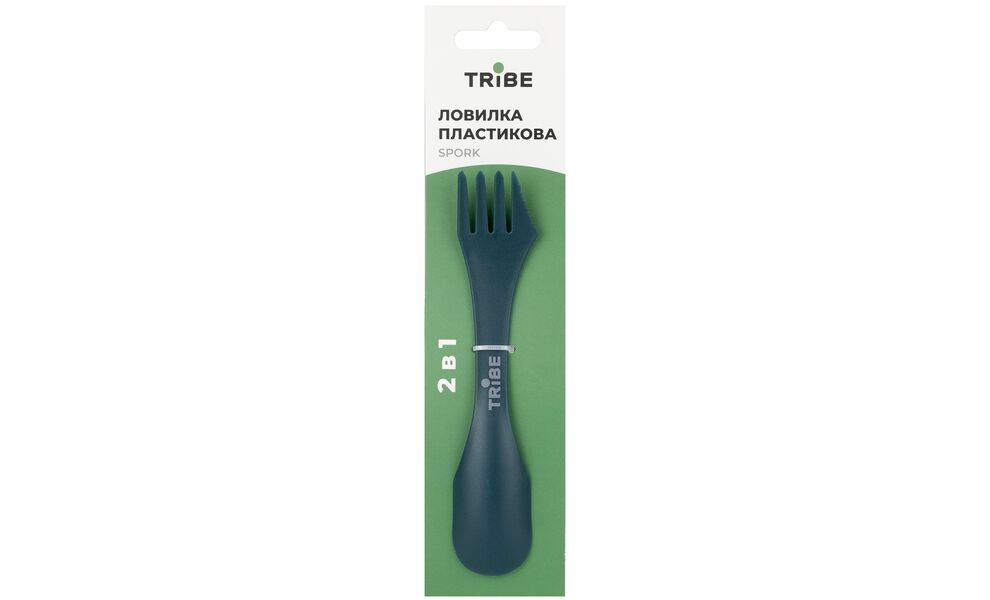 Туристична ложка-виделка Tribe Spork (Ocean), харчовий пластик, Колір виробника: Ocean, зображення 3