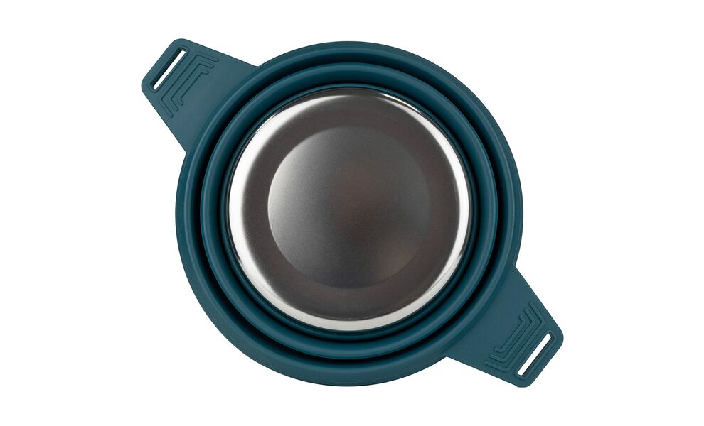 Складна туристична каструля для пальника Tribe (Ocean) на 2,5 л, харчовий силікон, Об'єм: 2,5, Колір виробника: Ocean, зображення 4