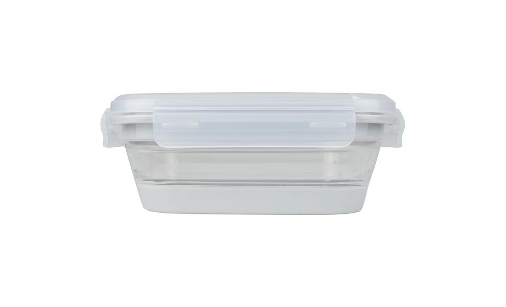 Складний туристичний герметичний контейнер для їжі Tribe Collapsible (Grey) на 800 мл, харчовий силікон, Об'єм: 800, Колір: Grey, зображення 2