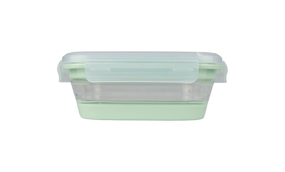 Складний туристичний герметичний контейнер для їжі Tribe Collapsible (Mint) на 800 мл, харчовий силікон, Об'єм: 800, Колір: Mint, зображення 2