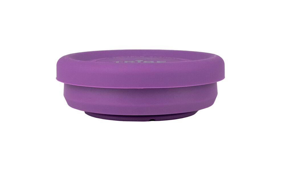 Складний туристичний стакан з кришкою Tribe Collapsible Shot (Plum) на 90 мл, харчовий силікон, Об'єм: 90, Колір: Plum, зображення 3