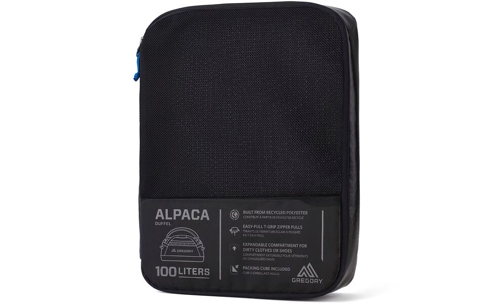 Сумка-рюкзак Gregory Alpaca 100 (Obsidian Black), 100 л, Об'єм: 100, Колір виробника: Obsidian Black, зображення 7