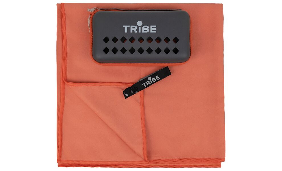Швидкосохнучий рушник з мікрофібри з чохлом Tribe Pocket Towel - S (Brick Red), 80х40 см, Тип розміру: S, Колір: Brick Red, зображення 6