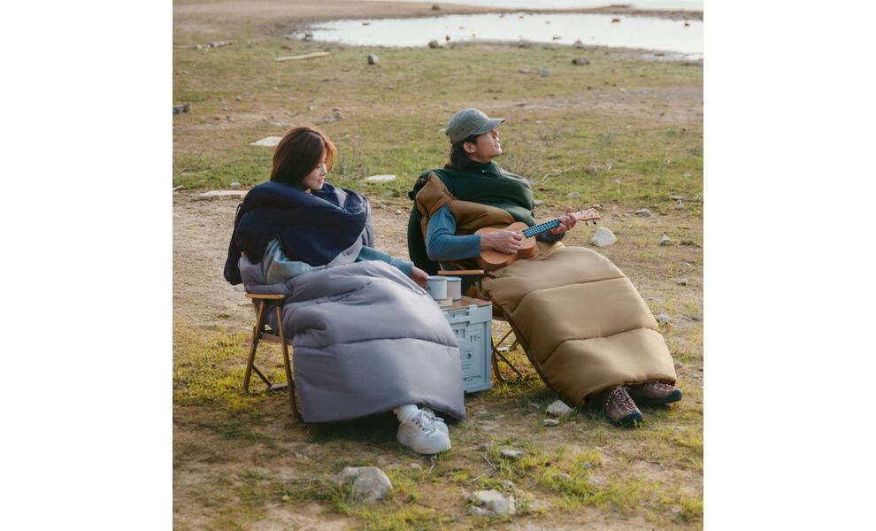 Демісезонний кемпінговий спальник-ковдра Naturehike CNK2550WS028 - U450 (Brown/Green) до -1°C: з капюшоном, Максимальний зріст користувача: 195, Колір: Brown/Green, Сторона застібки: права, зображення 3