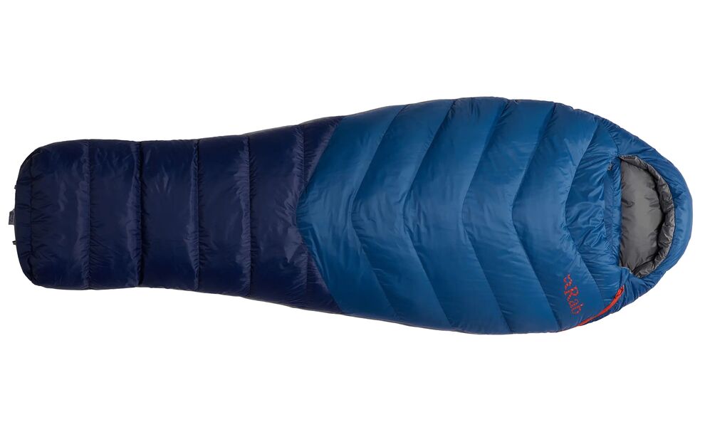 Демісезонний пуховий спальник Rab Alpine 400 - Regular до -7°C: з капюшоном, Максимальний зріст користувача: 185, Колір: Ink, Сторона застібки: ліва, зображення 2