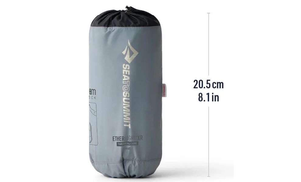 Надувний каремат Sea to Summit Ether Light XR Insulated - Small: з мішком-насосом, Товщина: 10, Тип розміру: Small, Колір виробника: Dark Grey, зображення 4