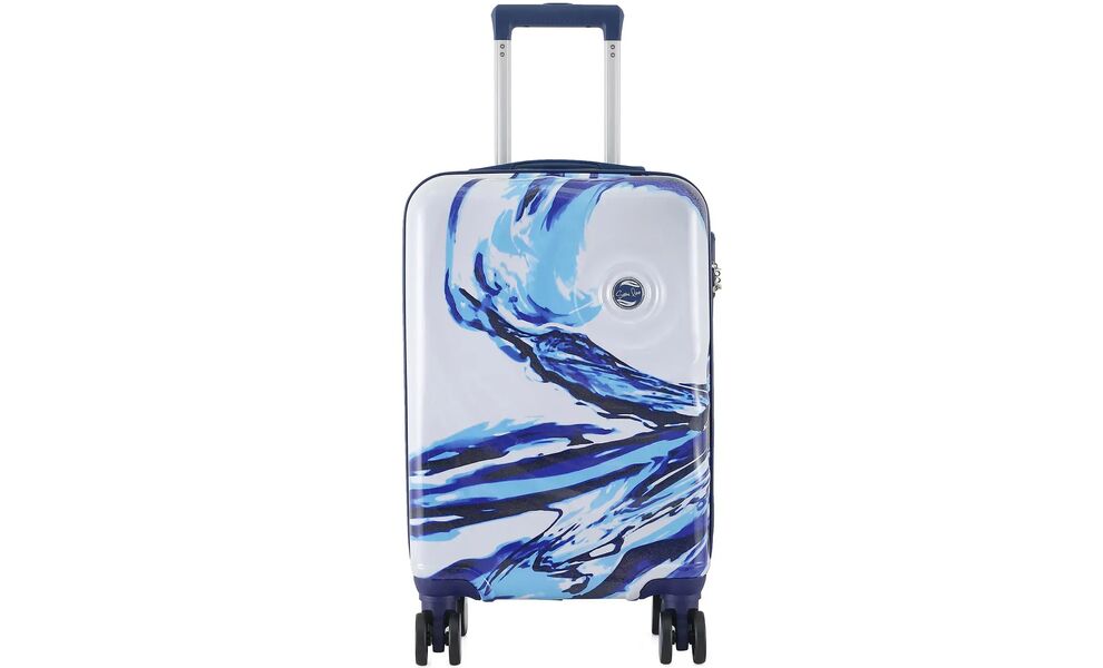 Валіза Semi Line 20" T565 - S (White/Blue Print), 44 л, Об'єм: 44, Колір виробника: White/Blue Print, зображення 2