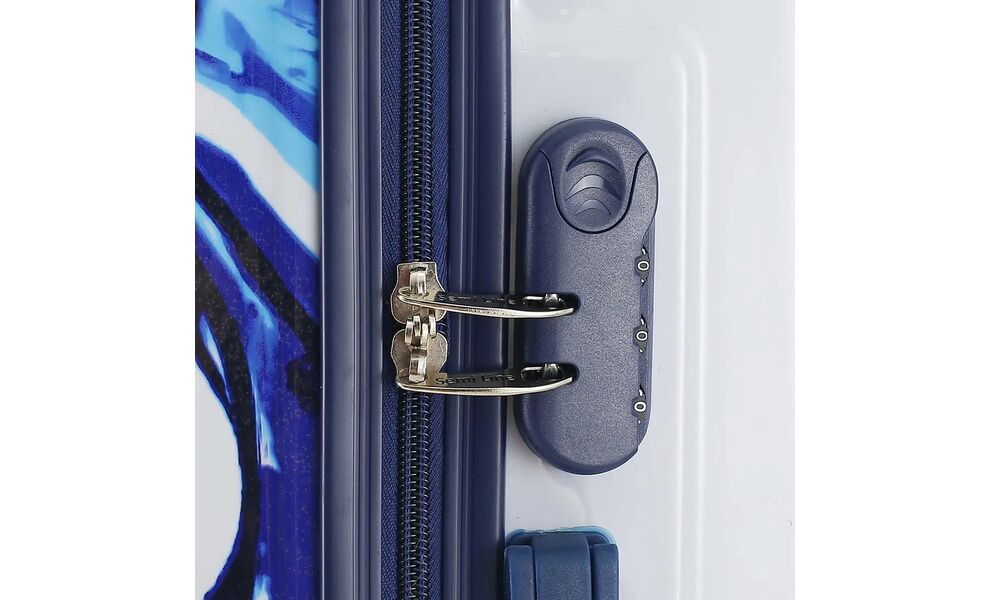 Валіза Semi Line 20" T565 - S (White/Blue Print), 44 л, Об'єм: 44, Колір виробника: White/Blue Print, зображення 7
