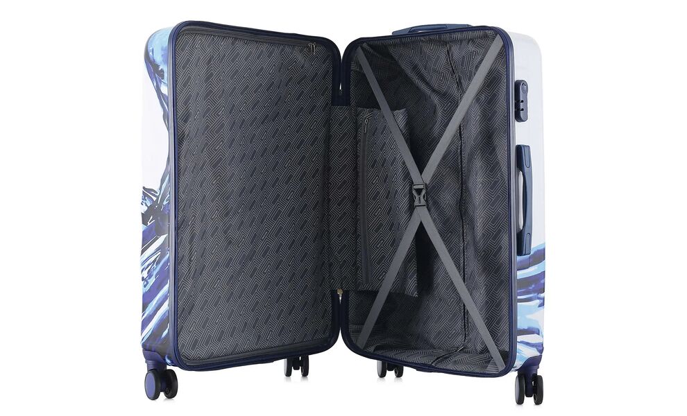 Валіза Semi Line 28" T565 - L (White/Blue Print), 97 л, Об'єм: 97, Колір виробника: White/Blue Print, зображення 6