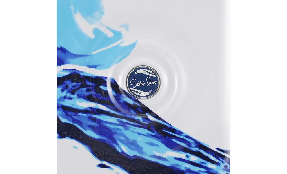 Валіза Semi Line 28" T565 - L (White/Blue Print), 97 л, Об'єм: 97, Колір виробника: White/Blue Print, зображення 8