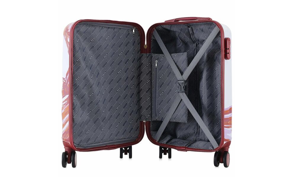 Валіза Semi Line 20" T565 - S (White/Red Print), 44 л, Об'єм: 44, Колір виробника: White/Red Print, зображення 5