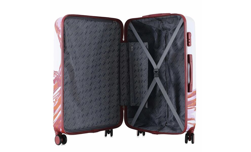 Валіза Semi Line 28" T565 - L (White/Red Print), 97 л, Об'єм: 97, Колір виробника: White/Red Print, зображення 6