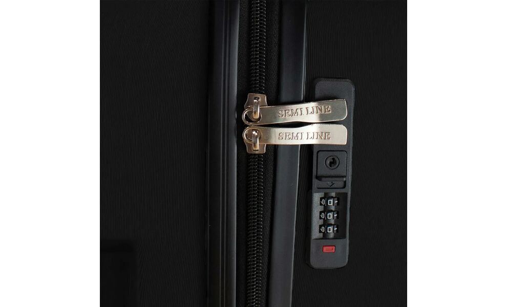Валіза Semi Line 24" T5798 - M (NASA Black), 58 л, Об'єм: 58, Колір виробника: NASA Black, зображення 7