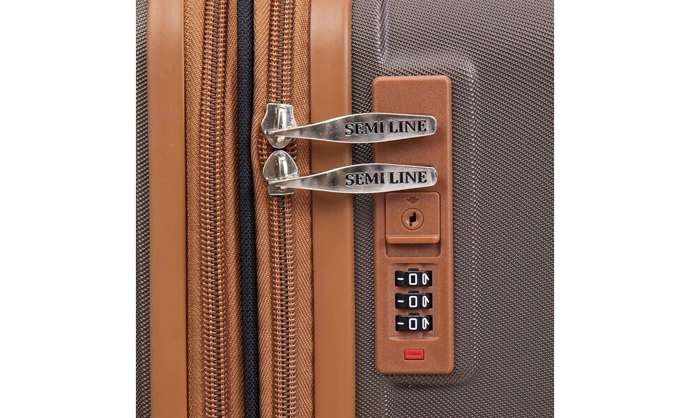 Валіза Semi Line 20" T585 - S (Brown), 39 л, Об'єм: 39-54, Колір виробника: Brown, зображення 7