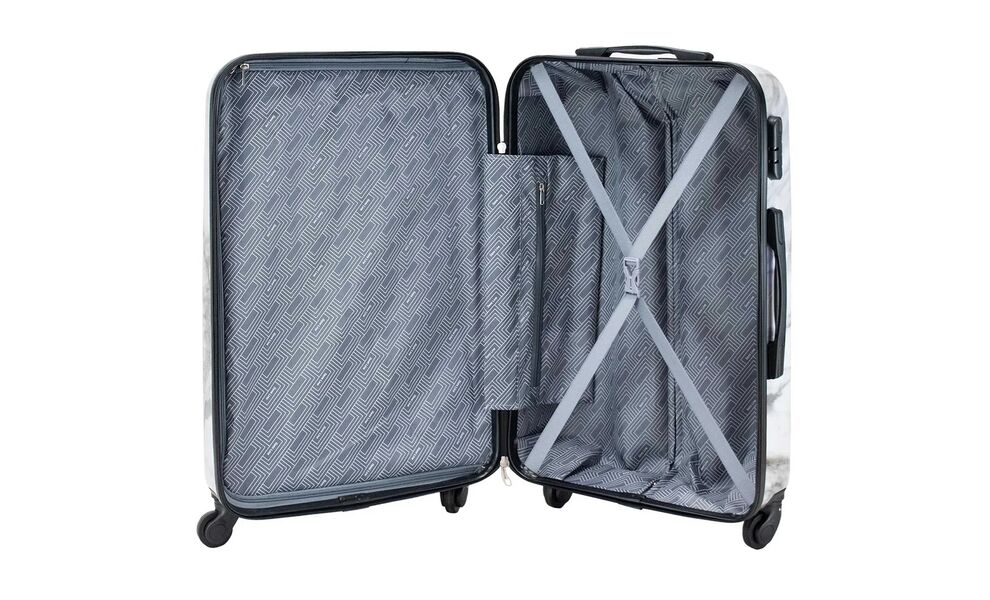 Валіза Semi Line 24" T573 - M (White Marble), 63 л, Об'єм: 63, Колір виробника: White Marble, зображення 6