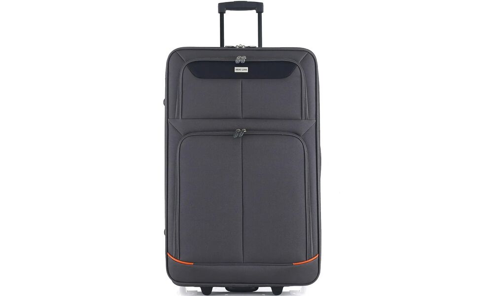 Валіза Semi Line 28" T575 - L (Grey/Orange Lines), 75 л, Об'єм: 75, Колір виробника: Grey/Orange Lines, зображення 2