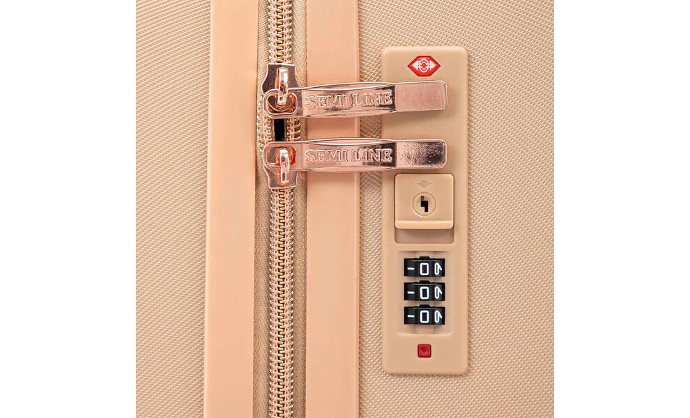 Валіза Semi Line 24" T591 - M (Golden), 60 л, Об'єм: 60, Колір виробника: Golden, зображення 7