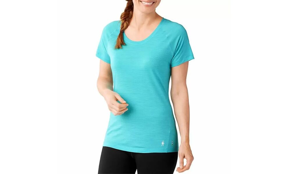 Термофутболка жіноча SmartWool Merino 150 Baselayer Pattern - 17254 (438/Light Capri), Колір виробника: Light Capri, Розмір виробника: XS, зображення 2
