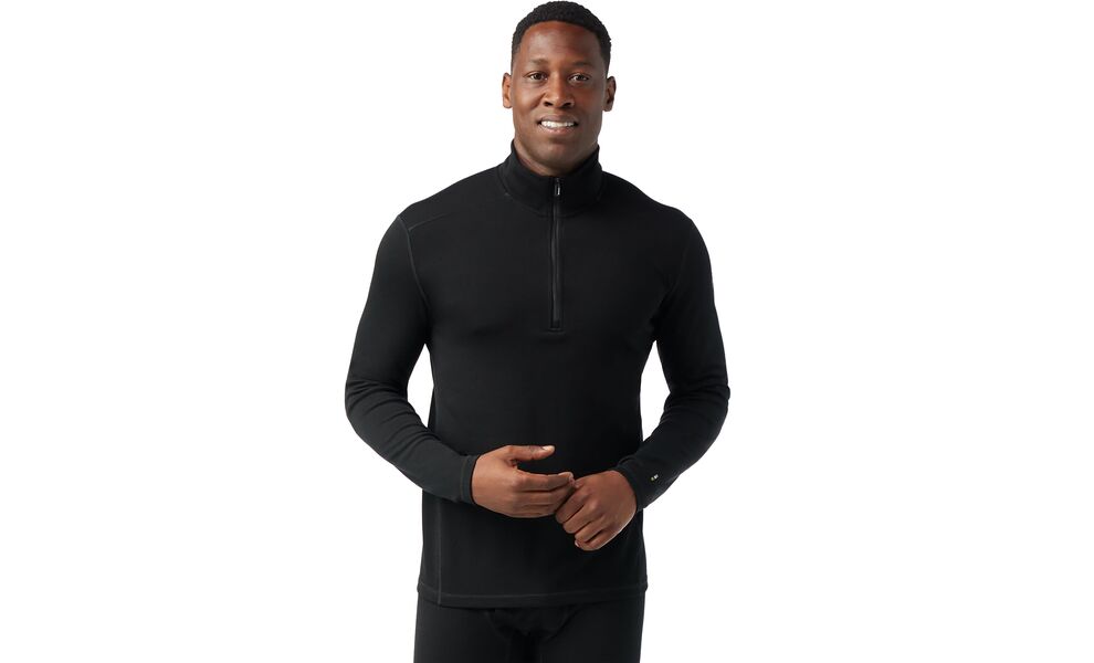 Термокофта чоловіча SmartWool Classic Thermal Merino Base Layer 1/4 Zip - SW002822 (001/Black), Колір виробника: 001/Black, Розмір виробника: XL, зображення 2