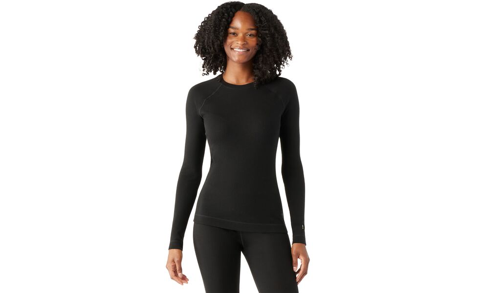 Термокофта жіноча SmartWool Classic Termal Merino 250 Baselayer Crew - SW016370 (001/Black), Колір виробника: 001/Black, Розмір виробника: L, зображення 2