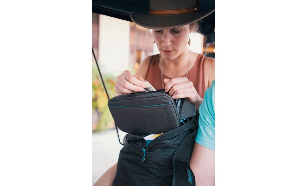 Сумка на пояс Lifeventure Recycled RFID Travel Belt Pouch, Колір виробника: Grey, зображення 5