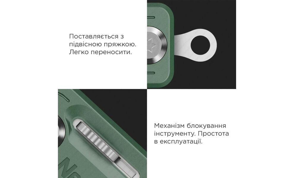 Міні-мультитул NexTool Multi Functional Knife (Green) - 11 функцій, Колір рукоятки: Green, зображення 6