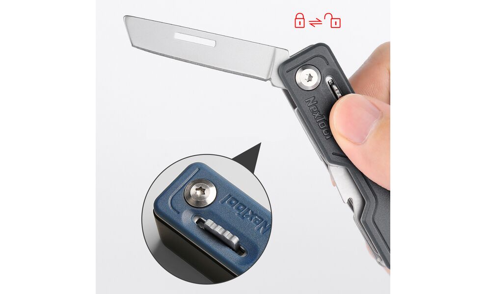Міні-мультитул NexTool Multi Functional Knife (Khaki) - 11 функцій, Колір рукоятки: Khaki, зображення 10