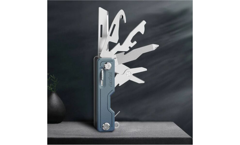 Міні-мультитул NexTool Multi Functional Knife (Blue) - 11 функцій, Колір рукоятки: Blue, зображення 8