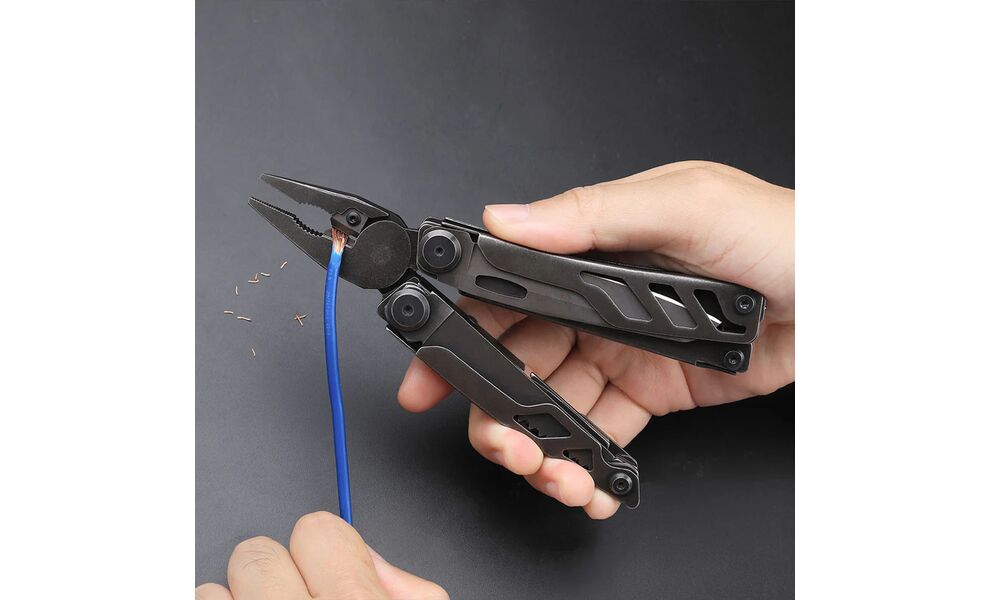 Мультитул з чохлом NexTool Flagship Pro (Black) - 16 функцій, Колір рукоятки: Black, зображення 15