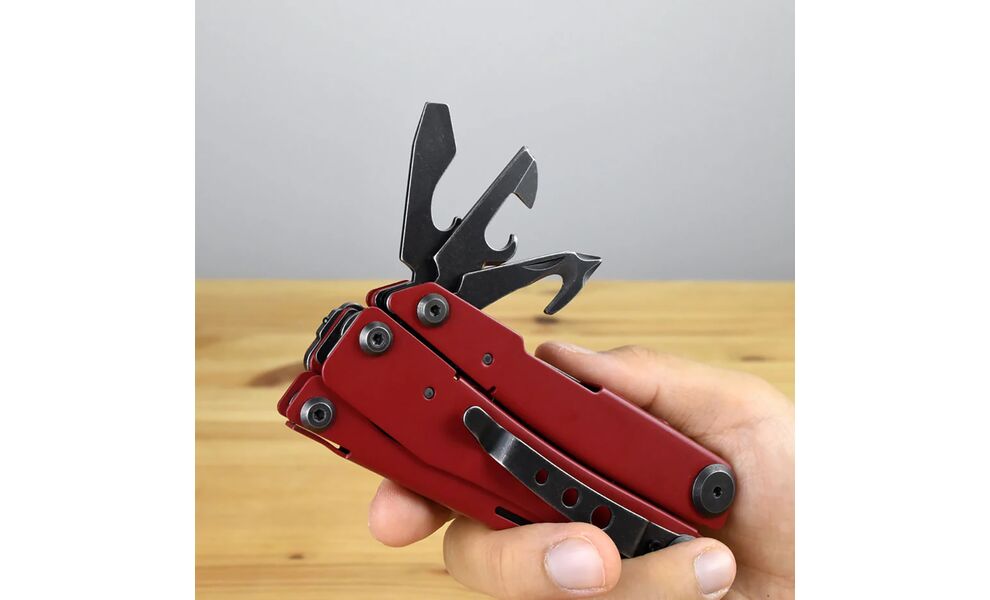 Мультитул з чохлом NexTool Flagship Pro (Red) - 16 функцій, Колір рукоятки: Red, зображення 8