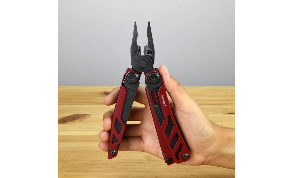 Мультитул з чохлом NexTool Flagship Pro (Red) - 16 функцій, Колір рукоятки: Red, зображення 10