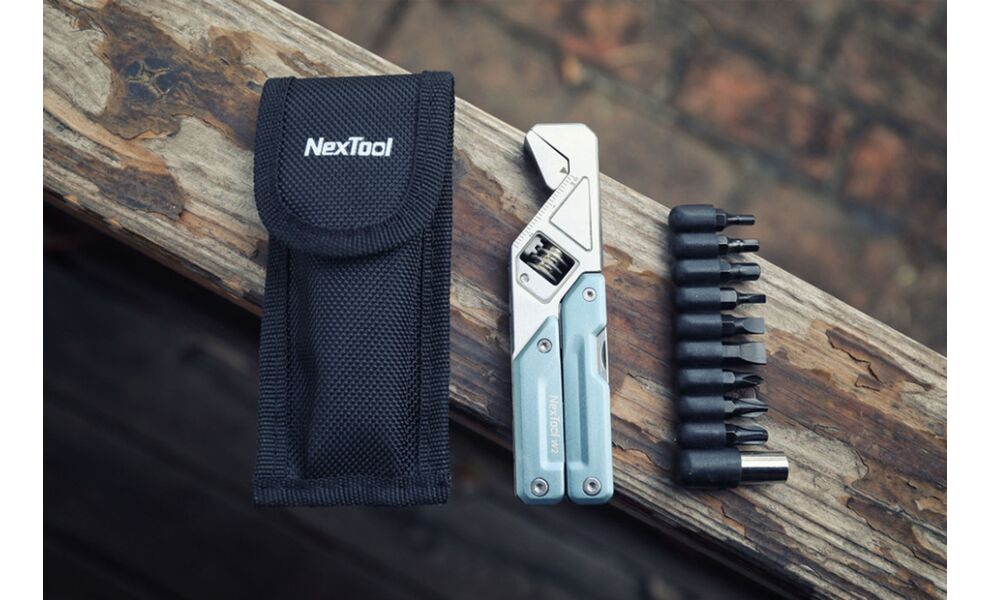 Мультитул-ключ з чохлом та бітами NexTool Light Wrench W2 - 8 функцій, зображення 21