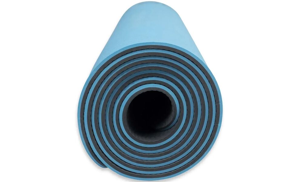 Килимок спортивний Toorx Yoga Professional TPE (Azzurro/Antracite), 183х60х0,6 см, Колір виробника: Azzurro/Antracite, зображення 5
