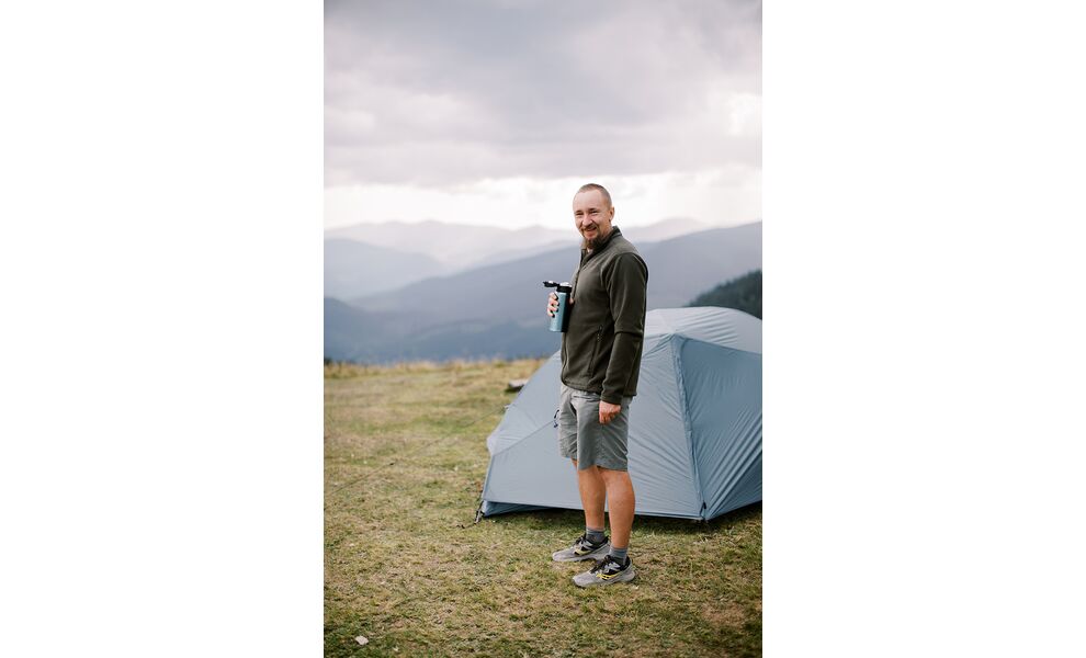 Фліска чоловіча Tribe Fleece Jacket Full Zip (Olive), Колір виробника: Olive, Розмір: 54, зображення 11