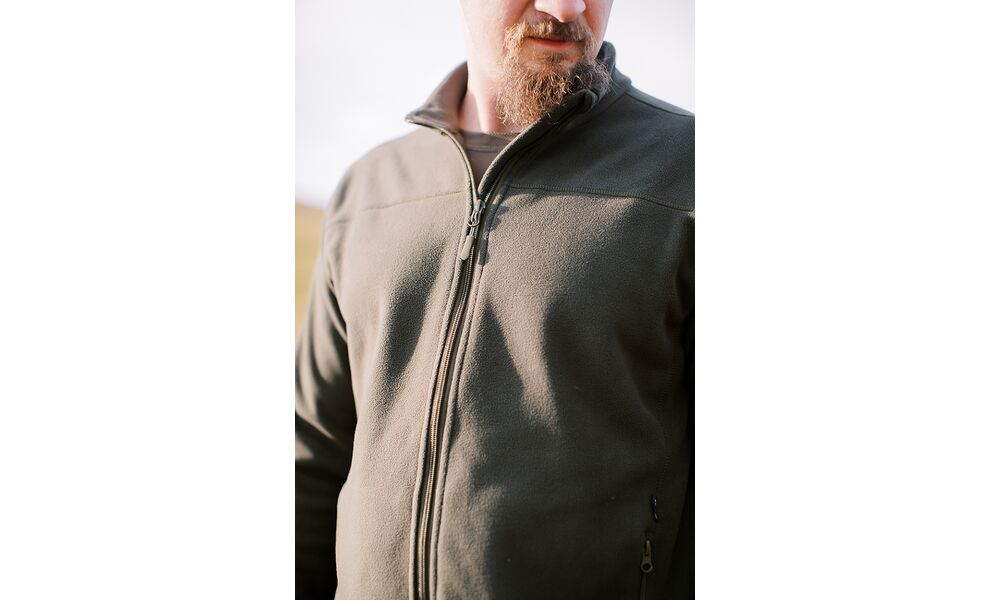 Фліска чоловіча Tribe Fleece Jacket Full Zip (Olive), Колір виробника: Olive, Розмір: 58, зображення 15