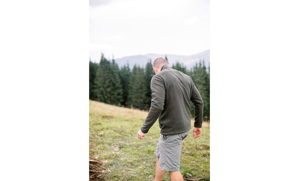 Фліска чоловіча Tribe Fleece Jacket Full Zip (Olive), Колір виробника: Olive, Розмір: 54, зображення 3