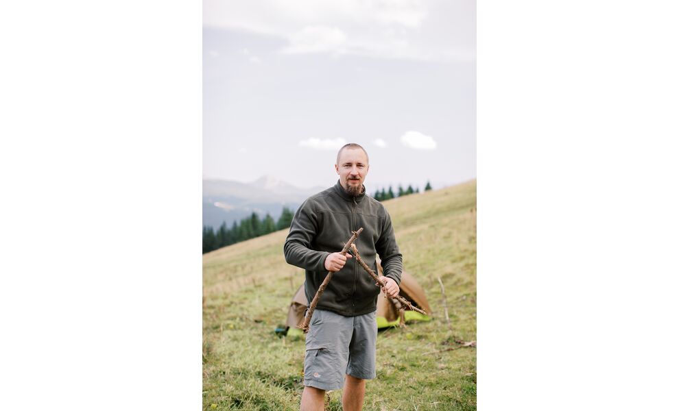 Фліска чоловіча Tribe Fleece Jacket Full Zip (Olive), Колір виробника: Olive, Розмір: 54, зображення 5