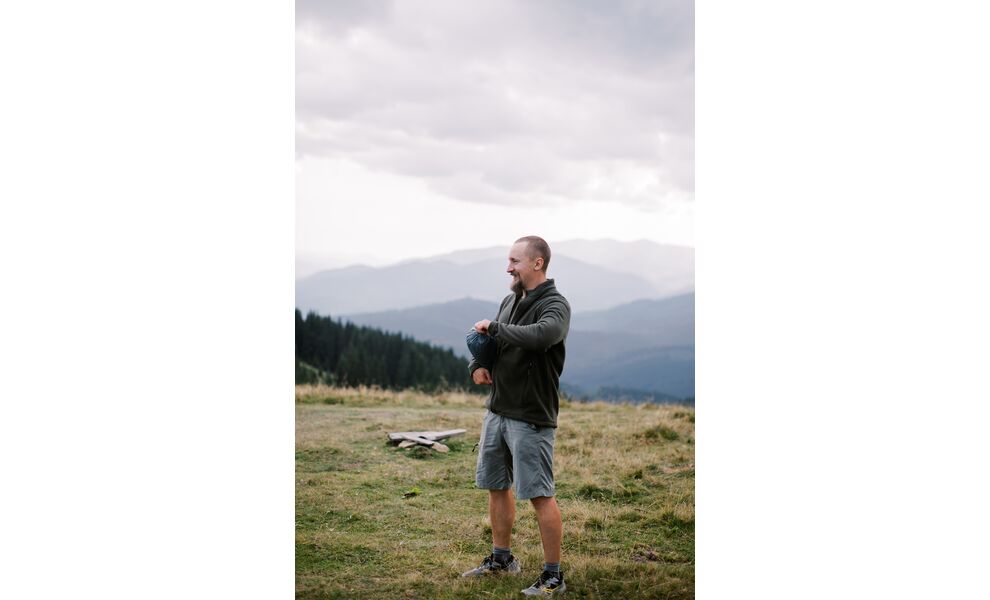 Фліска чоловіча Tribe Fleece Jacket Full Zip (Olive), Колір виробника: Olive, Розмір: 54, зображення 9