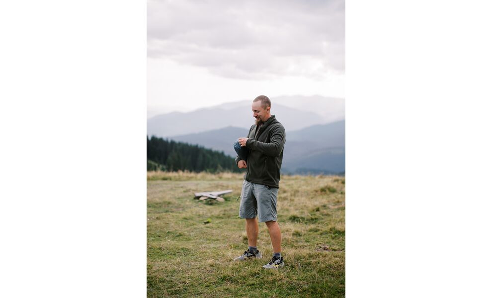 Фліска чоловіча Tribe Fleece Jacket Full Zip (Olive), Колір виробника: Olive, Розмір: 54, зображення 10