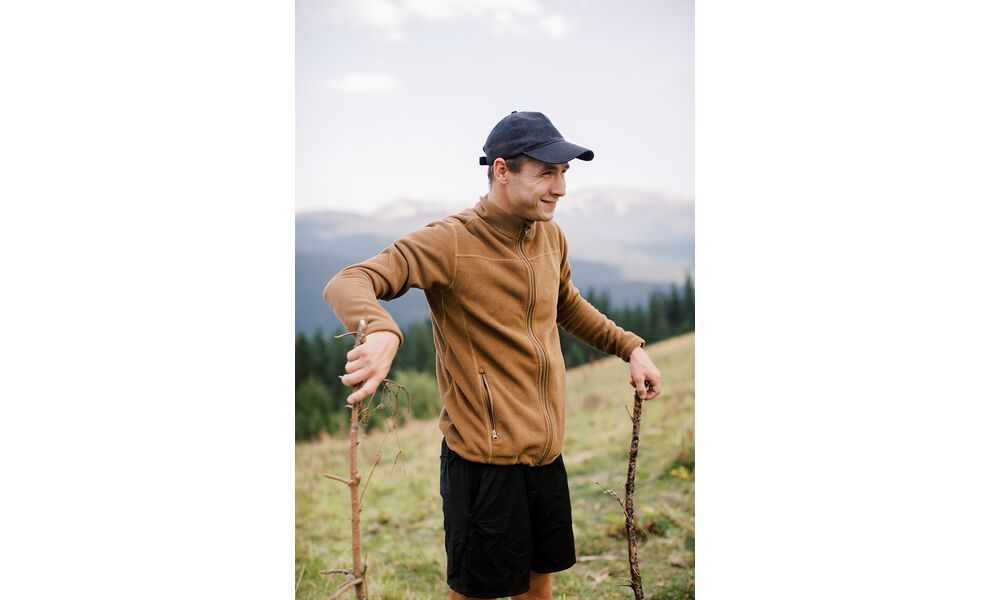 Фліска чоловіча Tribe Fleece Jacket Full Zip (Sand), Колір виробника: Sand, Розмір: 58, зображення 3